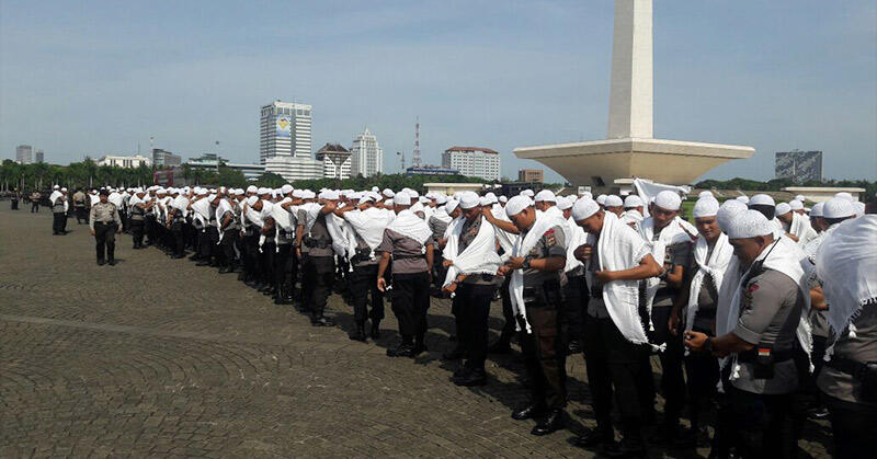 Detik - detik Jelang Demo 4 November 2016 , Massa sudah mulai berdatangan