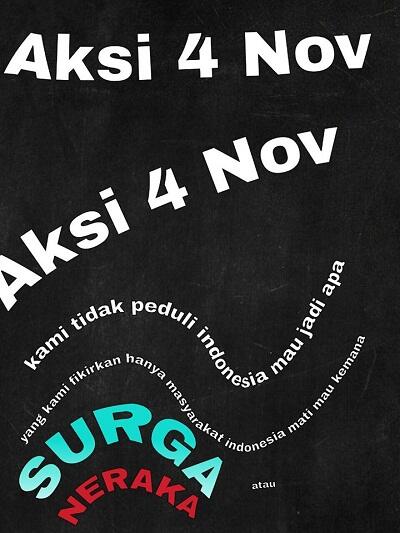 GOKIL.. Aksi 4 November Versi Netizen ...!!
