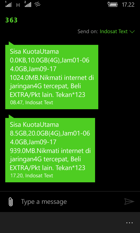 Paket Data Internet Indos** Tiba-Tiba Hilang