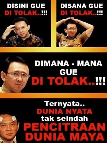 Di Kampung Halamannya pun Ahock Didemo