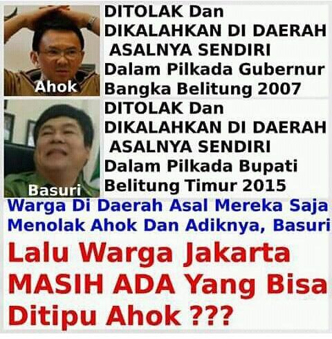 Di Kampung Halamannya pun Ahock Didemo