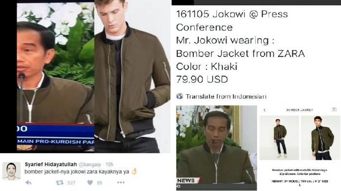 Jaket Presiden Jokowi Banyak Dicari Netizen