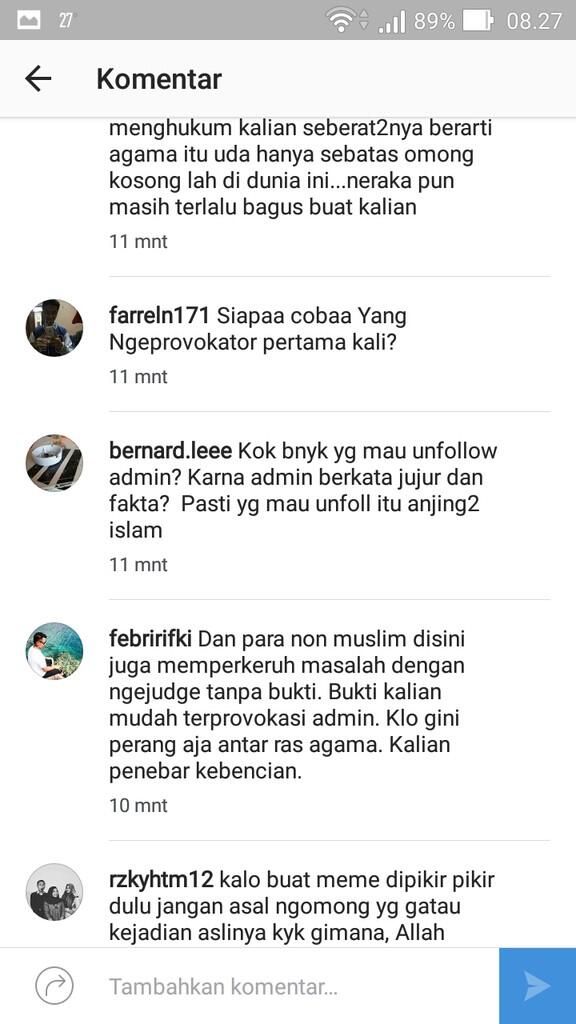 &#91;ASK&#93; Apakah berlebihan jika komeng begini di SOSMED? (masih tentang Demo 4 Nov 2016)