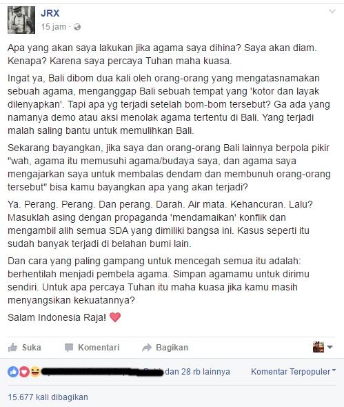 4 november vs bom bali 1,2 (toleransi nya mana??) by jerinx S I D