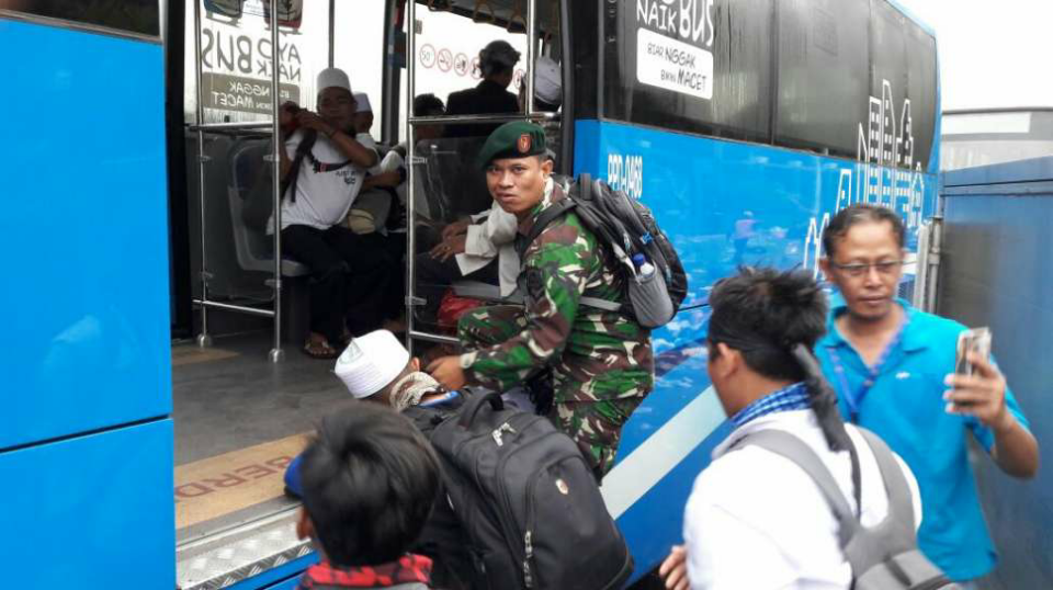 Kemenhub Sediakan 50 Bus untuk Pulangkan Demonstran 4 November