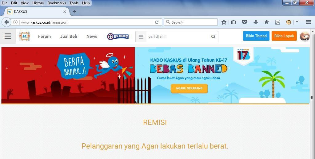 &#91;BB17++&#93;Tiada Maaf Bagimu