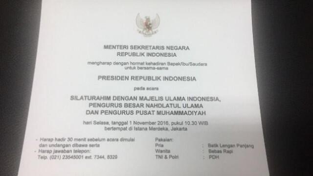 Presiden Minta Masukan Pemuka Agama
