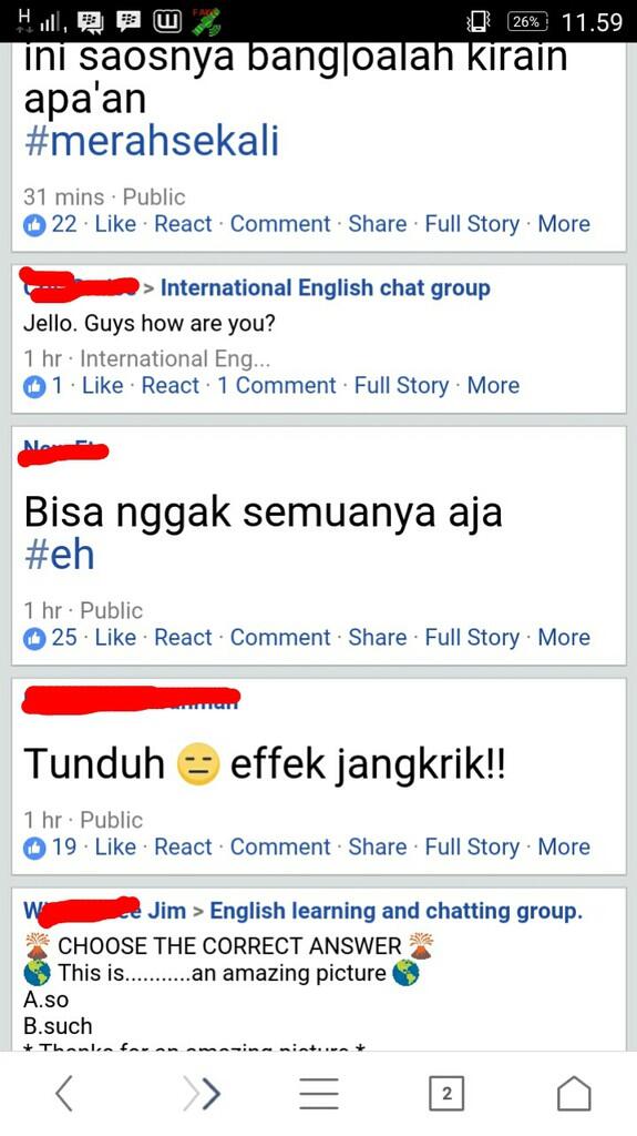 &#91;ASK&#93; update status orang di fb font nya ada yang gede ada yang kecil. kenapa?