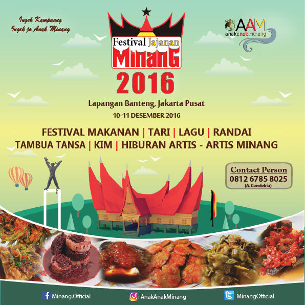 Ayo datang dan Saksikan Festival Jajanan Minang 2016