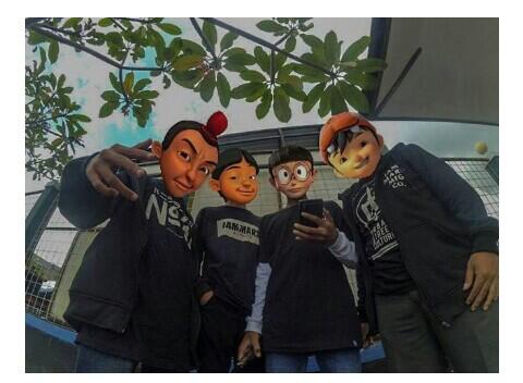 Ini Dia Foto Muka Kartun Ala Anak Kekinian, Keren!