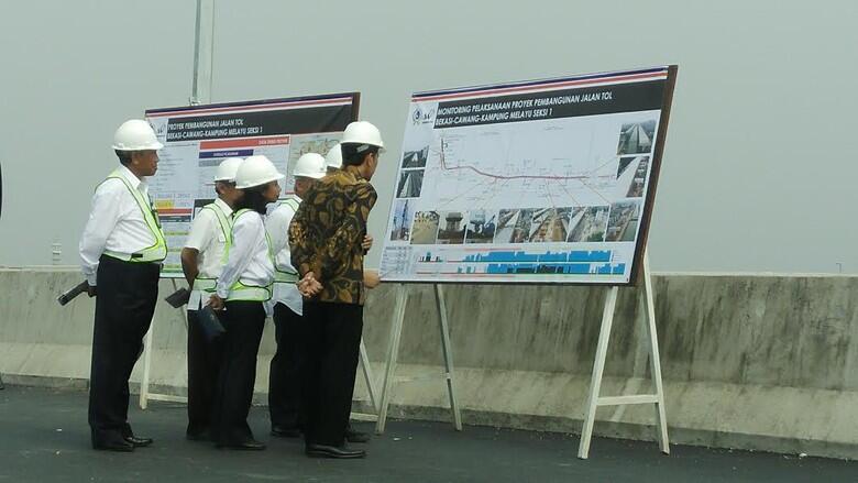 ( Ayo Kerja Lagi ) Presiden Jokowi Tinjau Proyek Jalan Tol Becakayu Seksi I