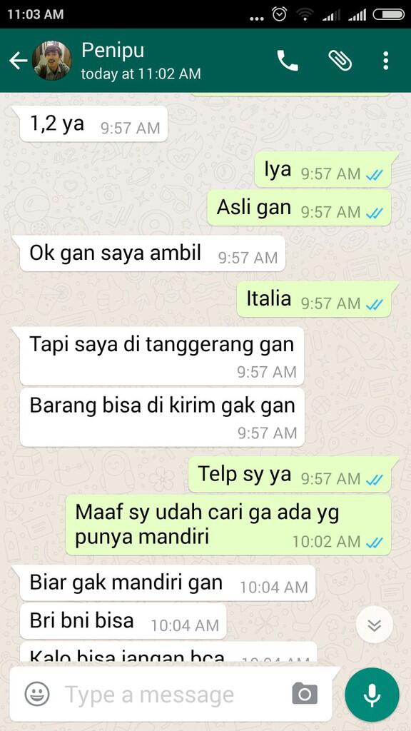 Hati2 Penipuan 081316583964