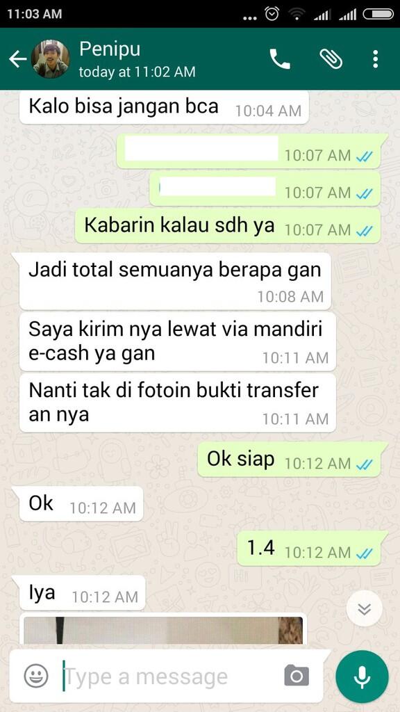Hati2 Penipuan 081316583964