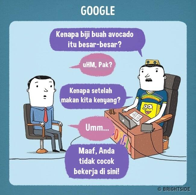 10 Ilustrasi Interview Kerja di Perusahaan Internasional, Kocak Gan