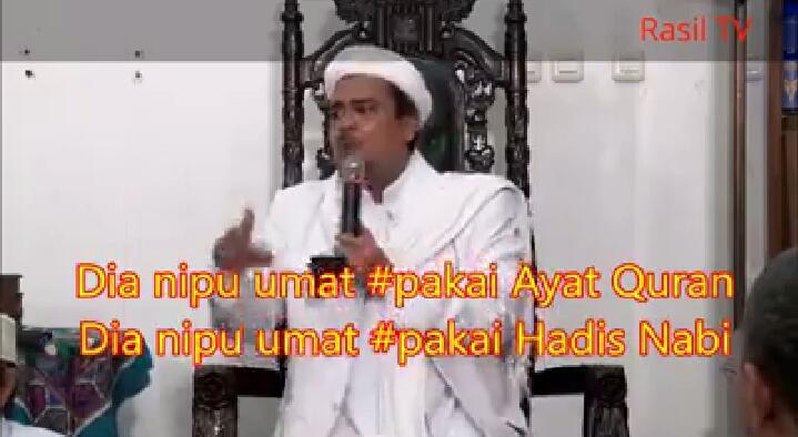 &#91;Heboh&#93; Beredar video habib Rizieq sebut &quot;Nipu umat 'pakai' ayat quran&quot;