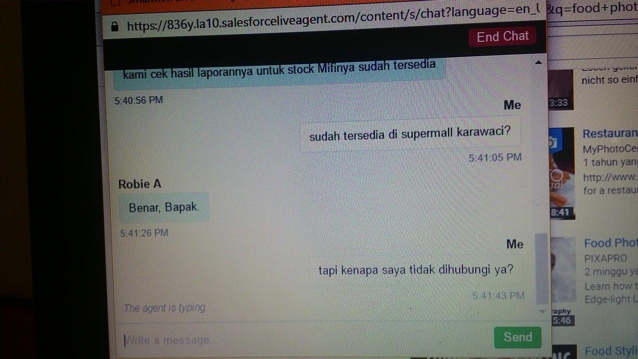Kordinasi yang buruk dari CS Smartfren dan Galeri Smartfren