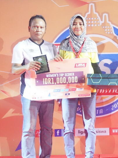 Best Five Kategori Putri LIMA Futsal 2016