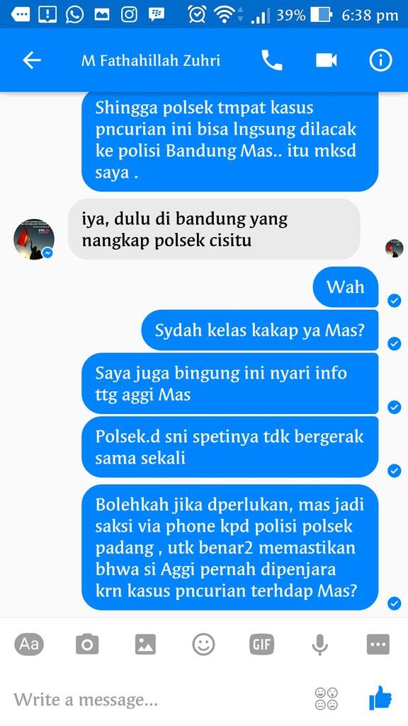 MOHON BANTUAN MENCARI PELAKU PENIPUAN DAN CURANMOR: M. AGGI PERMADI