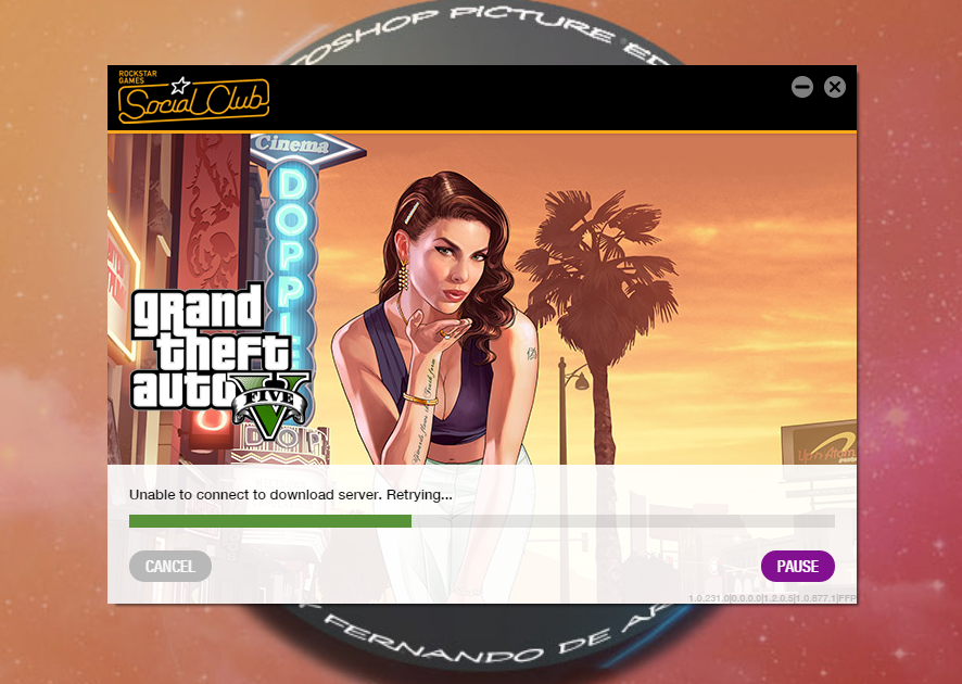 yang ngerti install GTA V bantu ane gan,ane kok unbale to connect :(