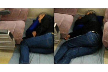 Foto Ganjar Tidur di Lantai KA Jadi Viral