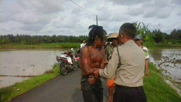 'Mayat' di Tengah Sawah Tertawa Saat Dievakuasi Polisi