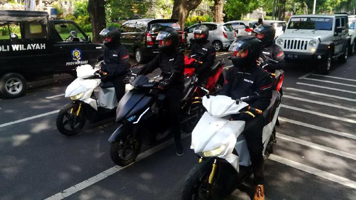 Sepeda Motor Tanpa Knalpot Tiba di Bali Setelah Menempuh Jarak 1.500 Kilometer
