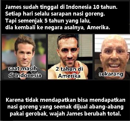 Foto bule sebelum & sesudah santap makanan Indonesia