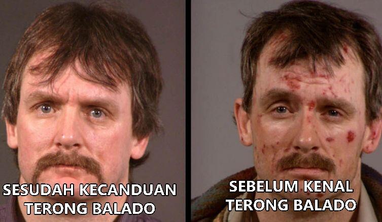 Foto bule sebelum & sesudah santap makanan Indonesia
