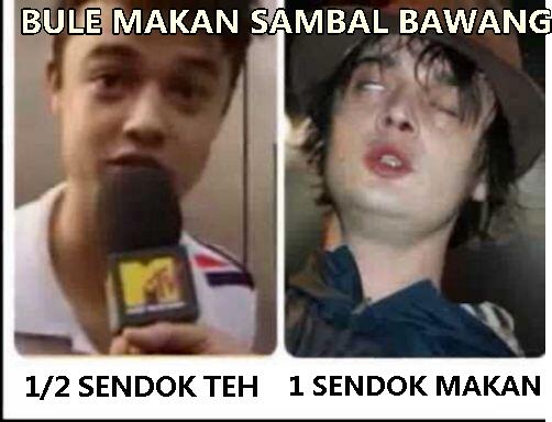 Foto bule sebelum & sesudah santap makanan Indonesia