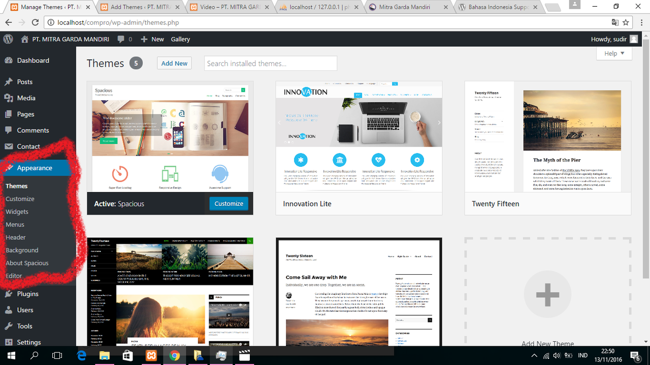[ask] cara menemukan theme option di wordpress