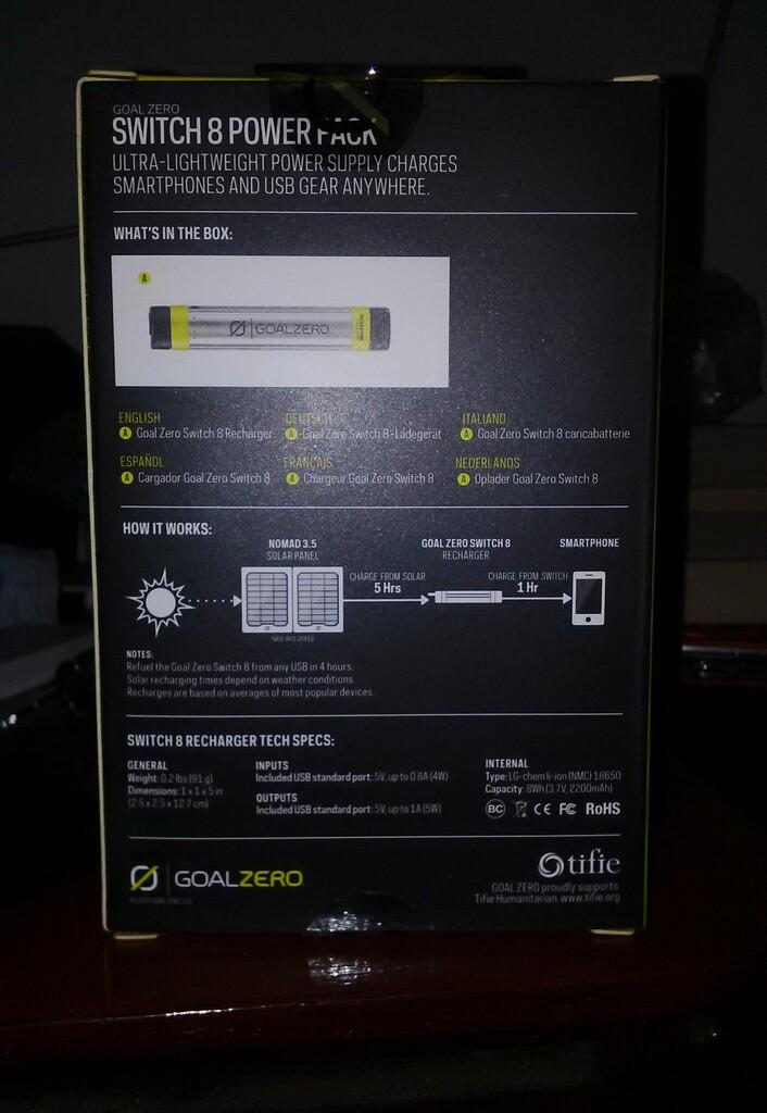 &#91;POWERBANK&#93; Goal Zero Switch 8 Recharger