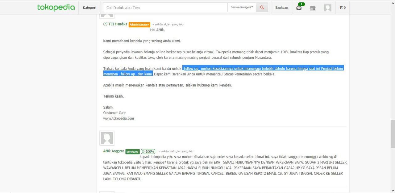 Hati2 terhadap toko Onlineshop &quot;WAWANCELL&quot; 