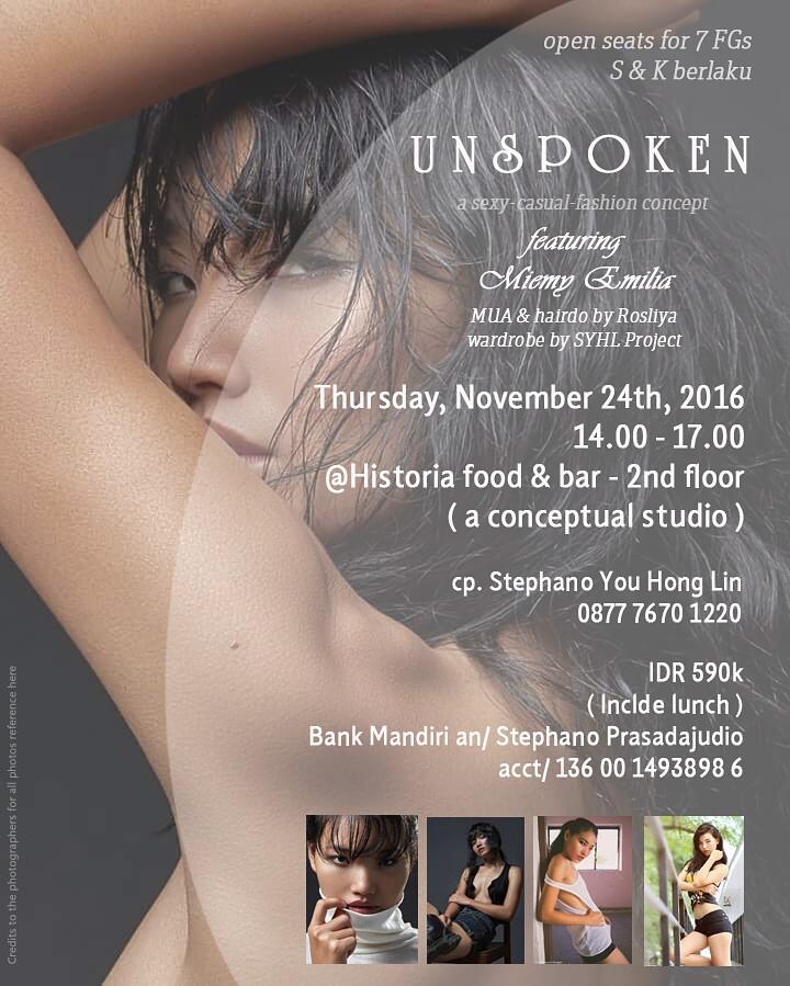 " UNSPOKEN " exclusive beauty mini photoshoot