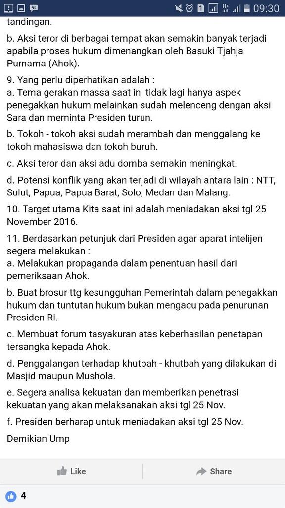 Beredar Informasi Intelijen Soal Kasus Ahok di Medsos, BIN: Itu Hoax!