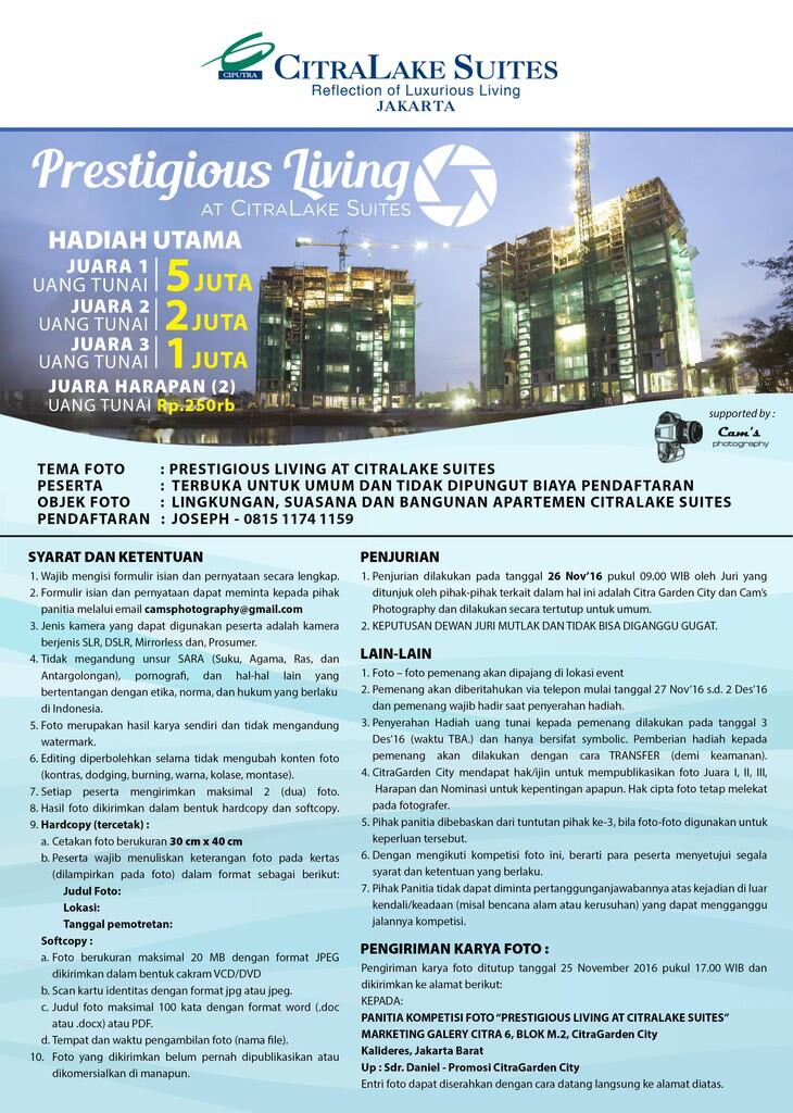 Lomba Foto Prestigious Living at CitraLake Suites