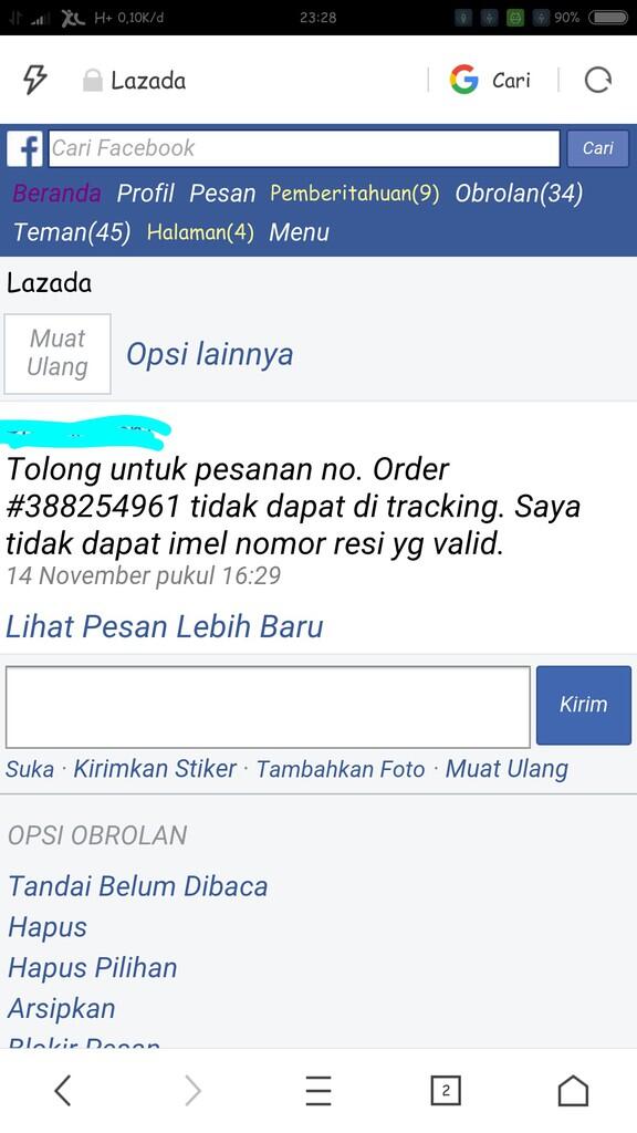 Lazada, Resi Invalid, Batas Estimasi Maksimal Barang Belum Tiba