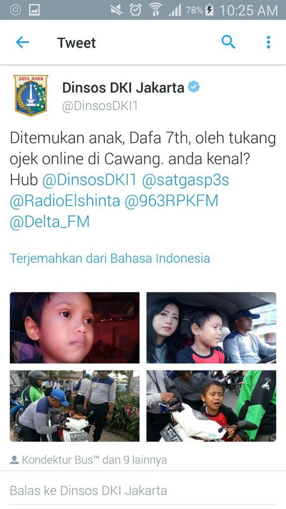 Berkat Medsos, Anak Hilang Bertemu Orang Tuanya