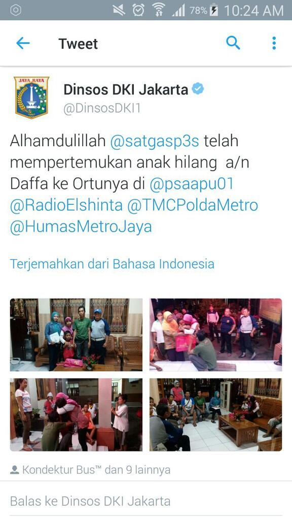 Berkat Medsos, Anak Hilang Bertemu Orang Tuanya