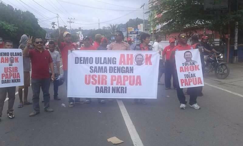 Aksi Demo Damai Jika Tak jadi Gubernur DKI, Ahok jadi Presiden di Papua