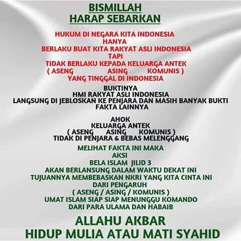 Lisan Ahok Bisa Kembali Picu Kemarahan Umat