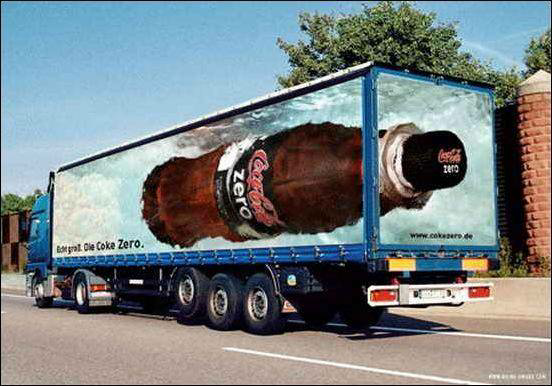Konsep Iklan 3D Keren yang Ada pada Truk
