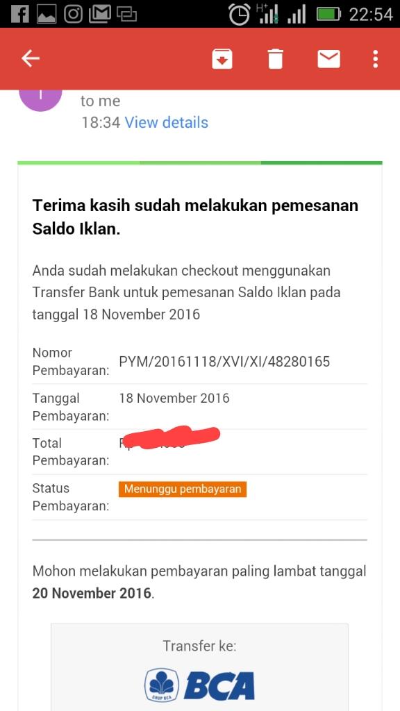 Dana saya digantung Tokopedia