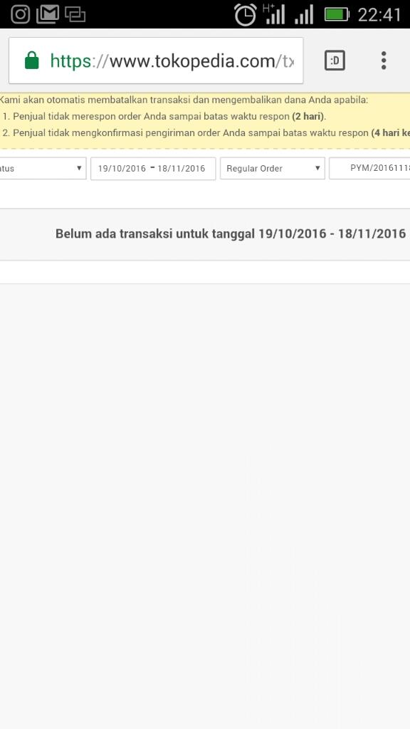 Dana saya digantung Tokopedia