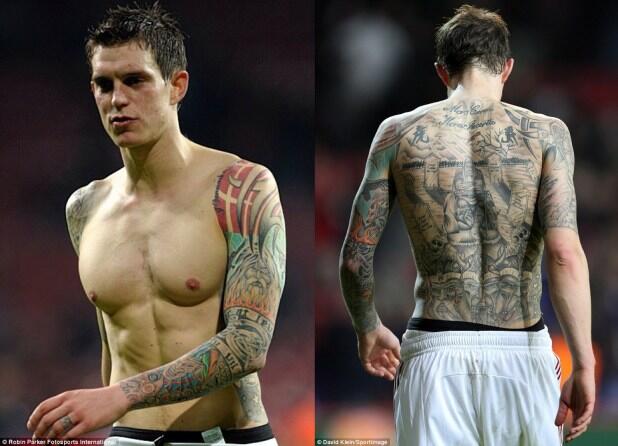 Pesepak Bola Dengan Tato Terbanyak