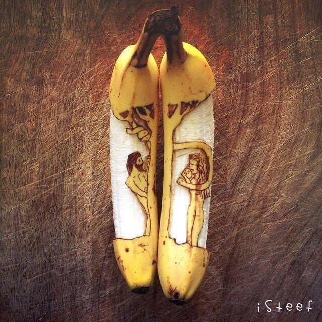 &#91;15 FOTO&#93; Karya Seni dari Buah Pisang Bikin Kamu Geleng-geleng!