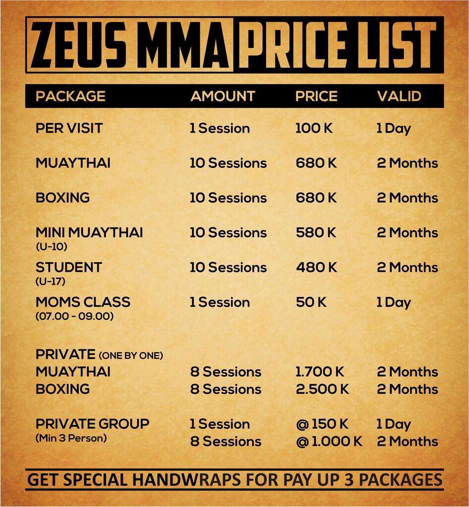 Harga Latihan Muay Thai dan Boxing Jakarta