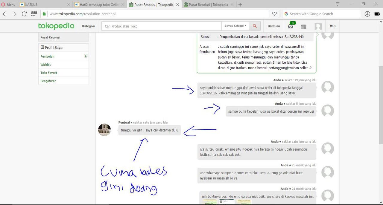 Hati2 terhadap toko Onlineshop &quot;WAWANCELL&quot; 