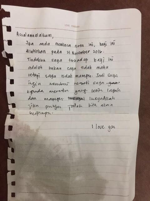 Bayi Cantik Ini Ditinggal Ibunya di Masjid, Isi Suratnya Menyedihkan