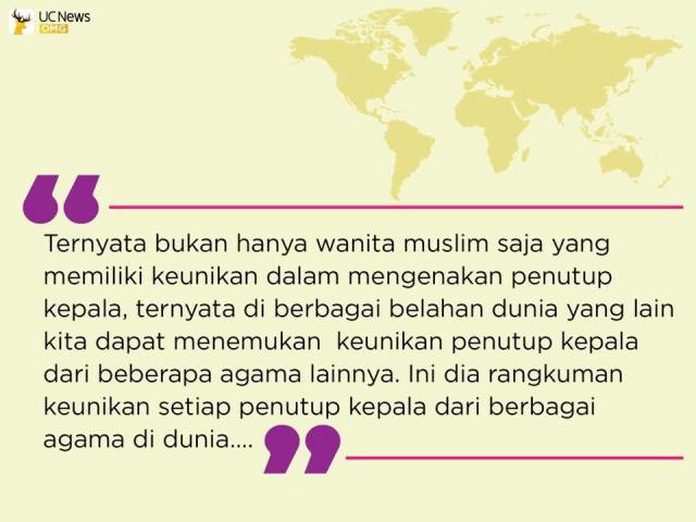 Ternyata sebenernya wanita dari berbagai agama punya penutup kepala!