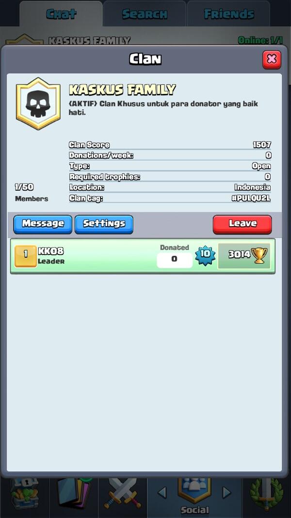 Yang main clash Royale masuk. Cendol ++